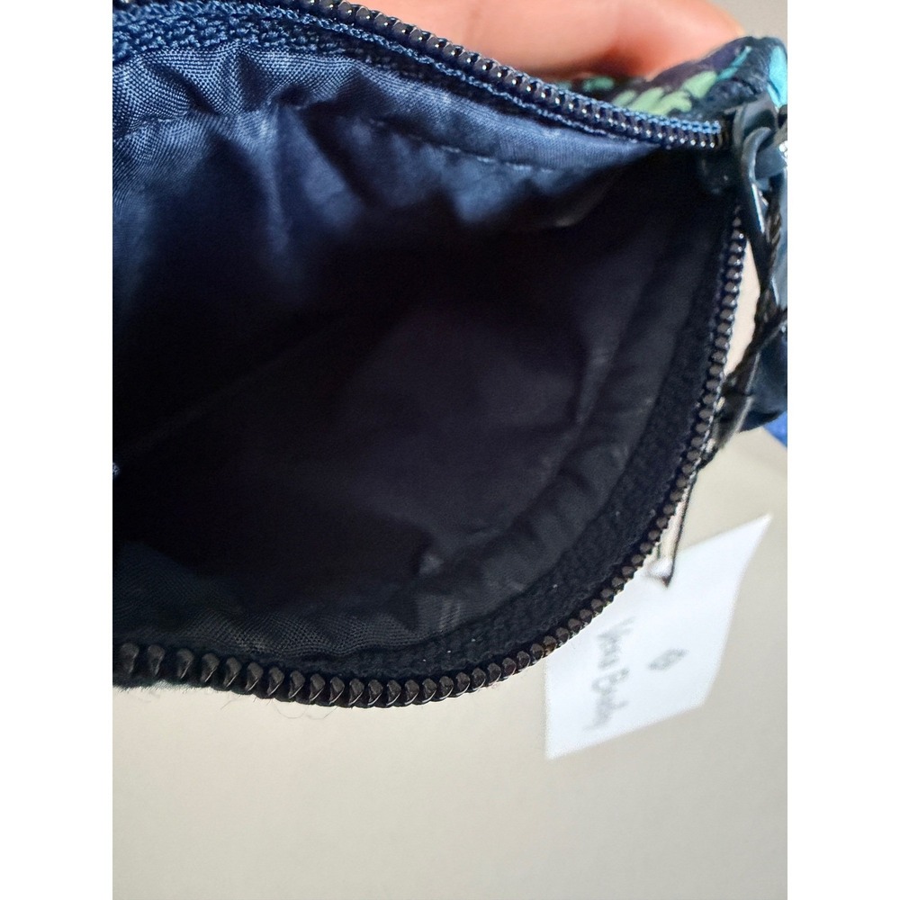 Vera Bradley Coin Purse Blue Island Medallion Quilted Cotton Wallet Boho New - Picture 3 of 5